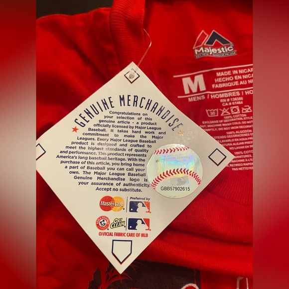 NWT Majestic 2019 Washington Nationals MLB Spring Training Scherzer #31 T-Shirt - Picture 7 of 8